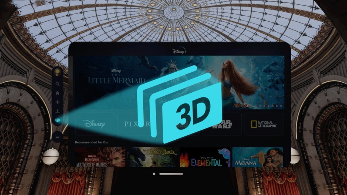 películas 3D en Disney+ para Apple Vision Pro