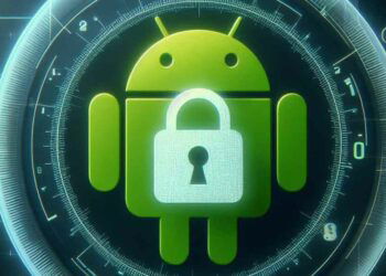 Logo Android con un candado