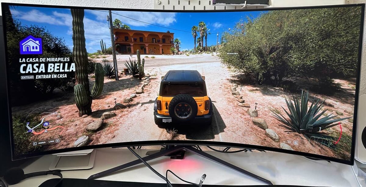 LG OLED 45GR95QE-B, análisis: un gigantesco monitor OLED que te «sumerge» en tus juegos