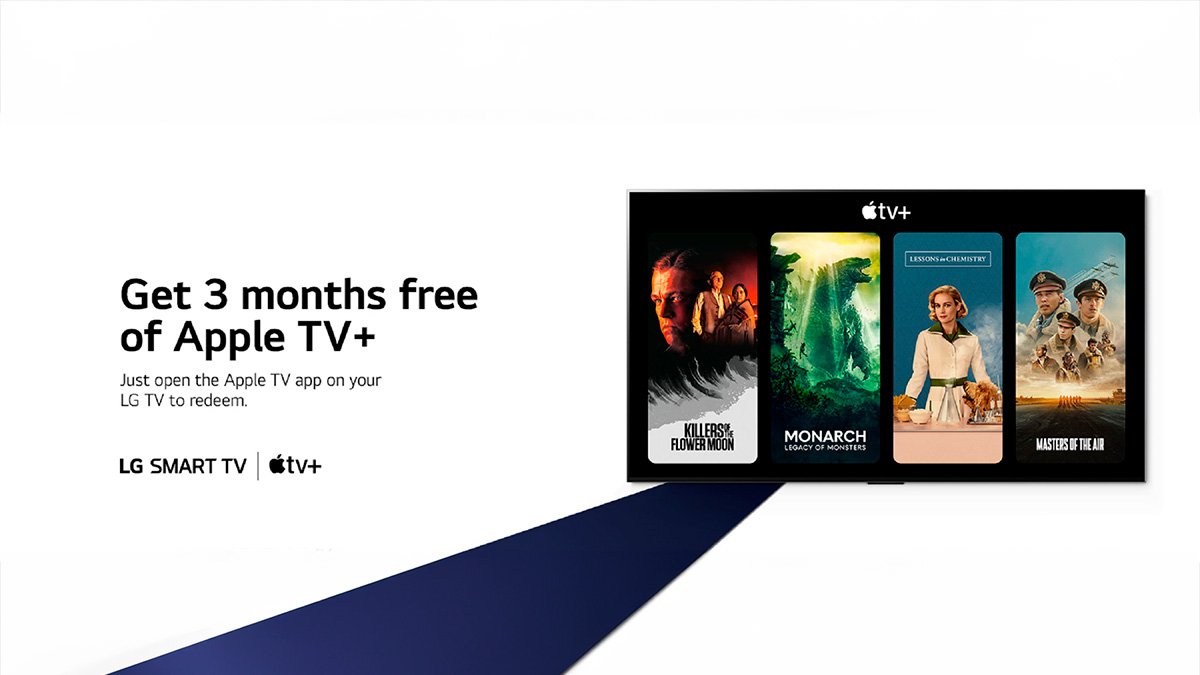 LG te regala 3 meses de Apple TV+ con sus teles