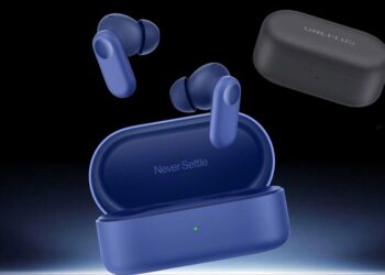 OnePlus Buds V con fondo