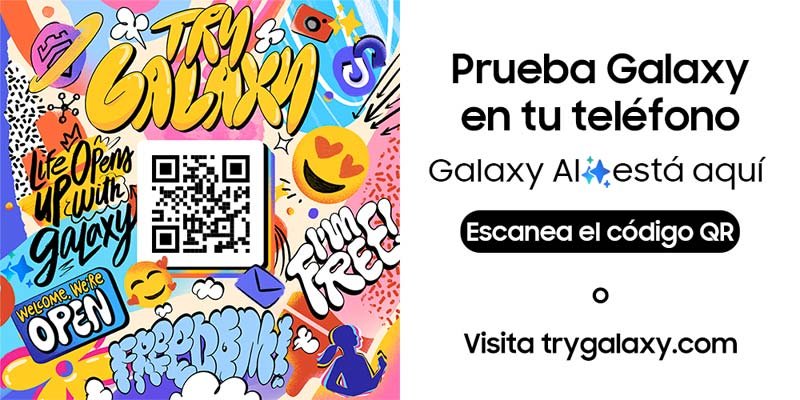 QR y web de Try Galaxy de Samsung
