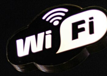 Cartel con logo WiFi