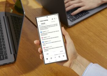 Uso de Samsung Galaxy AI en un smartphone