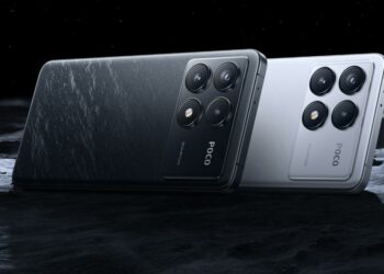 Nuevos teléfonos POCO F6 de color negro y blanco