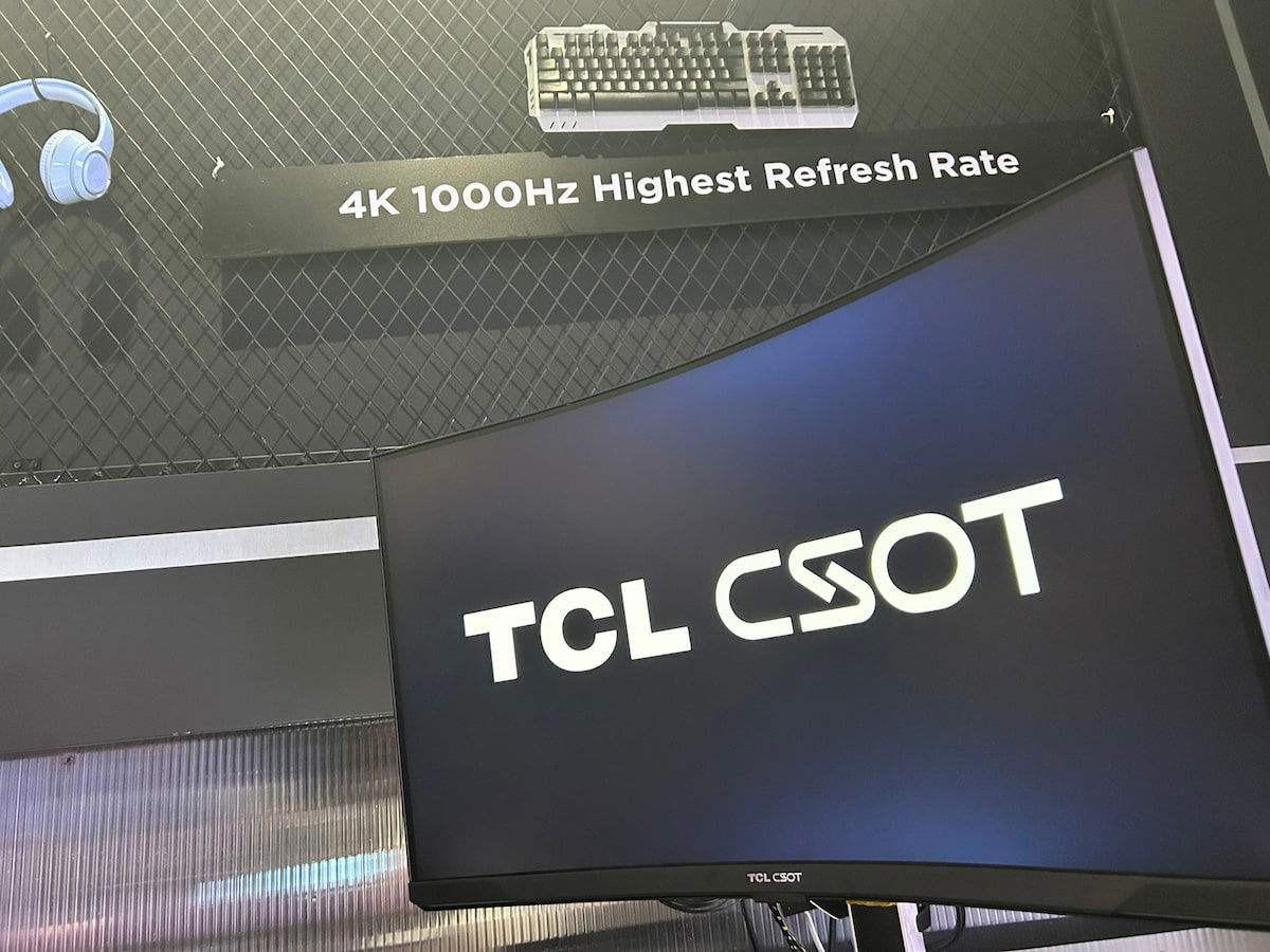 TCL rompe la barrera de los 1.000 Hz en monitores gaming