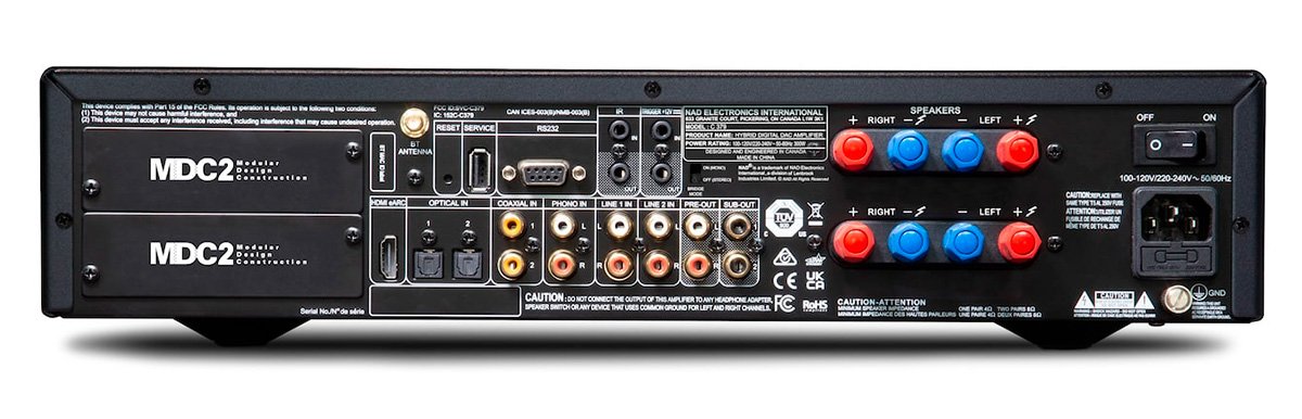 nuevo amplificador NAD C 379 conectividad
