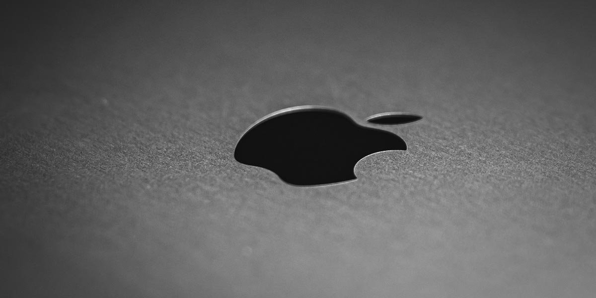 Logo de Apple en un iPad