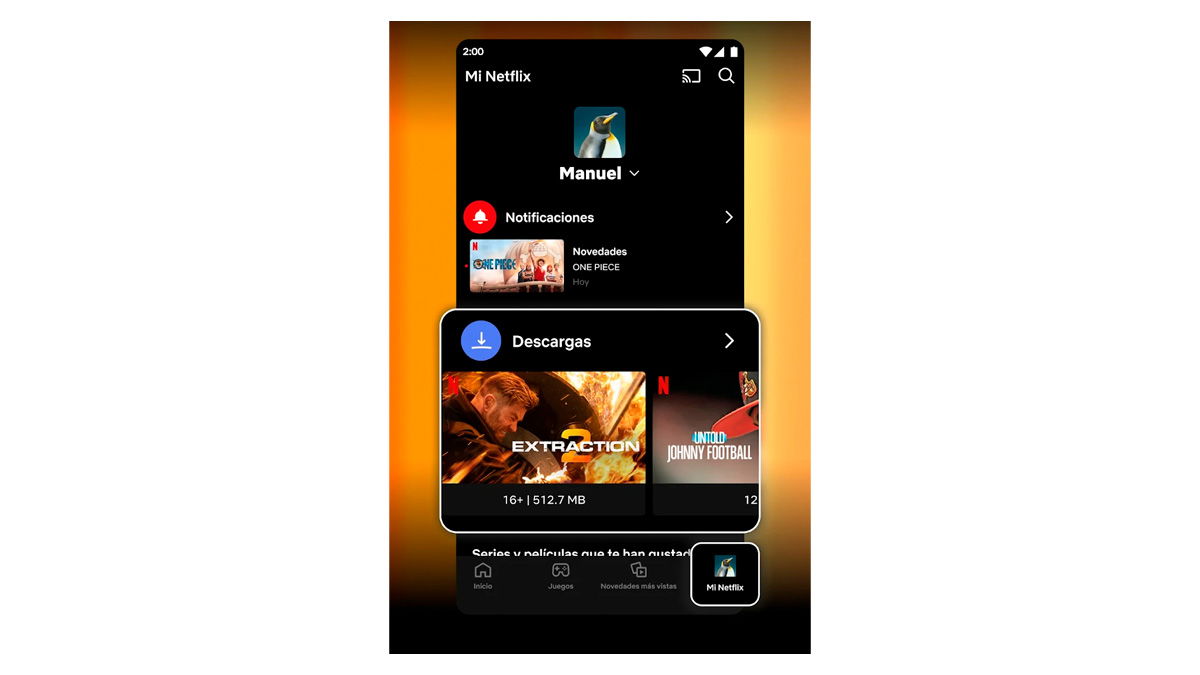 cómo descargar películas y series de Netflix en tu Android TV app móvil