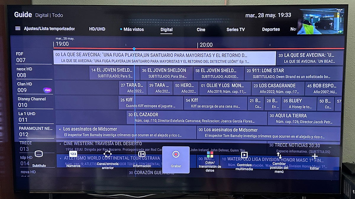 Cómo grabar un canal de la TDT en tu televisor Android TV o Google TV