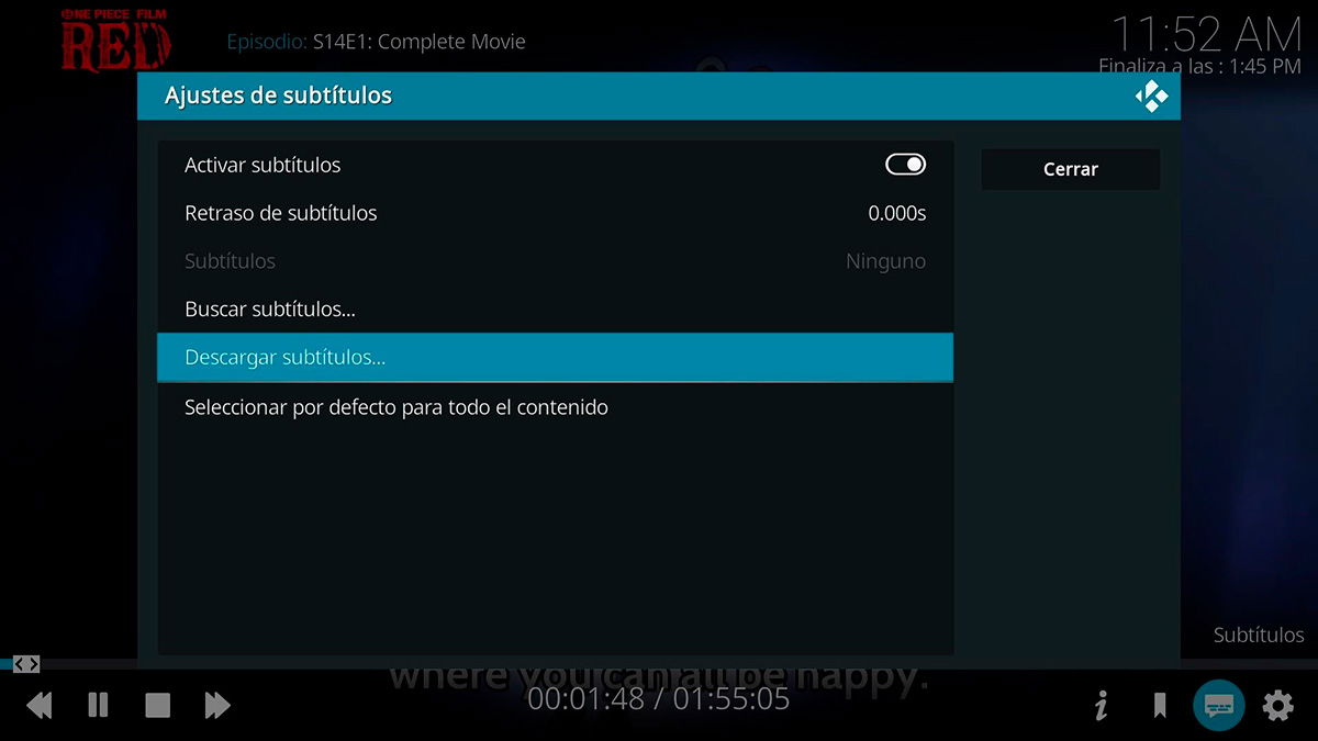 cómo instalar el mejor add-on de subtítulos para Kodi 21 Omega subtitulos