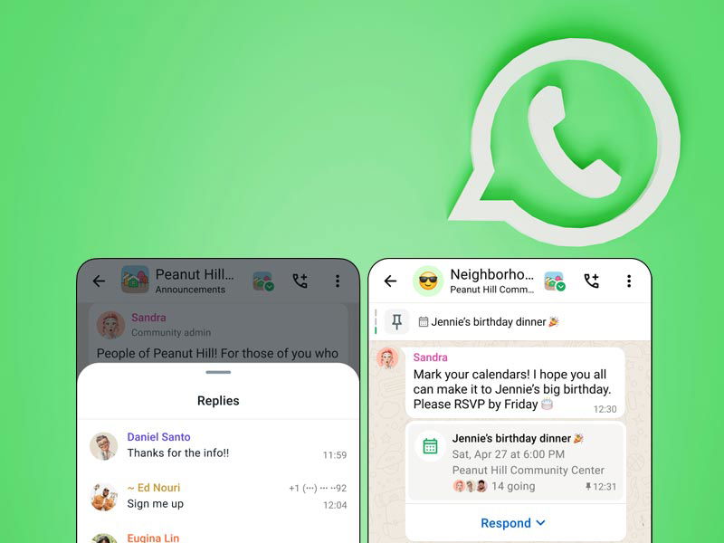 Nuevas funciones Comunidades de WhatsApp