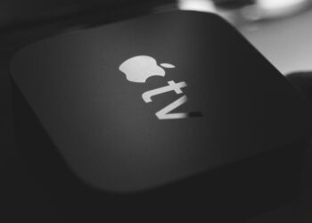 Logo de Apple TV en un reprodutor
