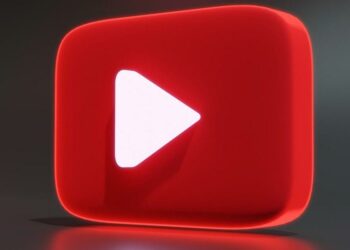 Logo rojo brillante de YouTube