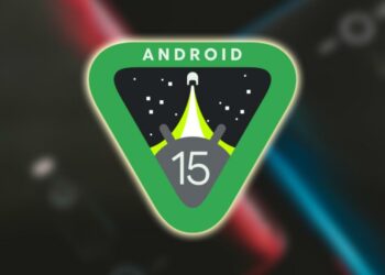 Logo de Android 15 con fondo de Xiaomi