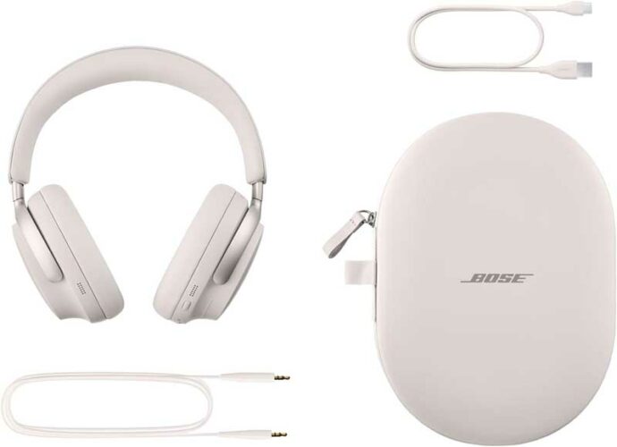 Contenido de la caja de los Bose QuietComfort Ultra