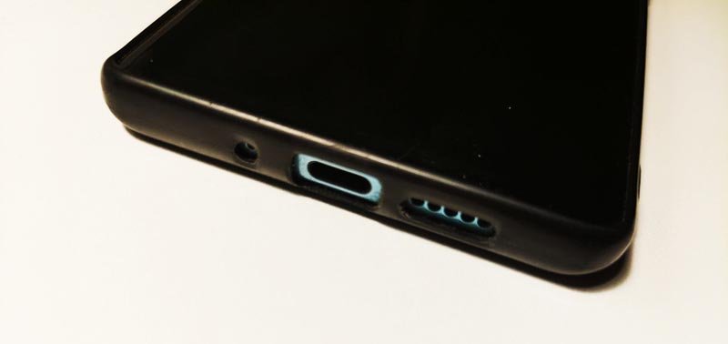 Puerto USB tipo C en un Android