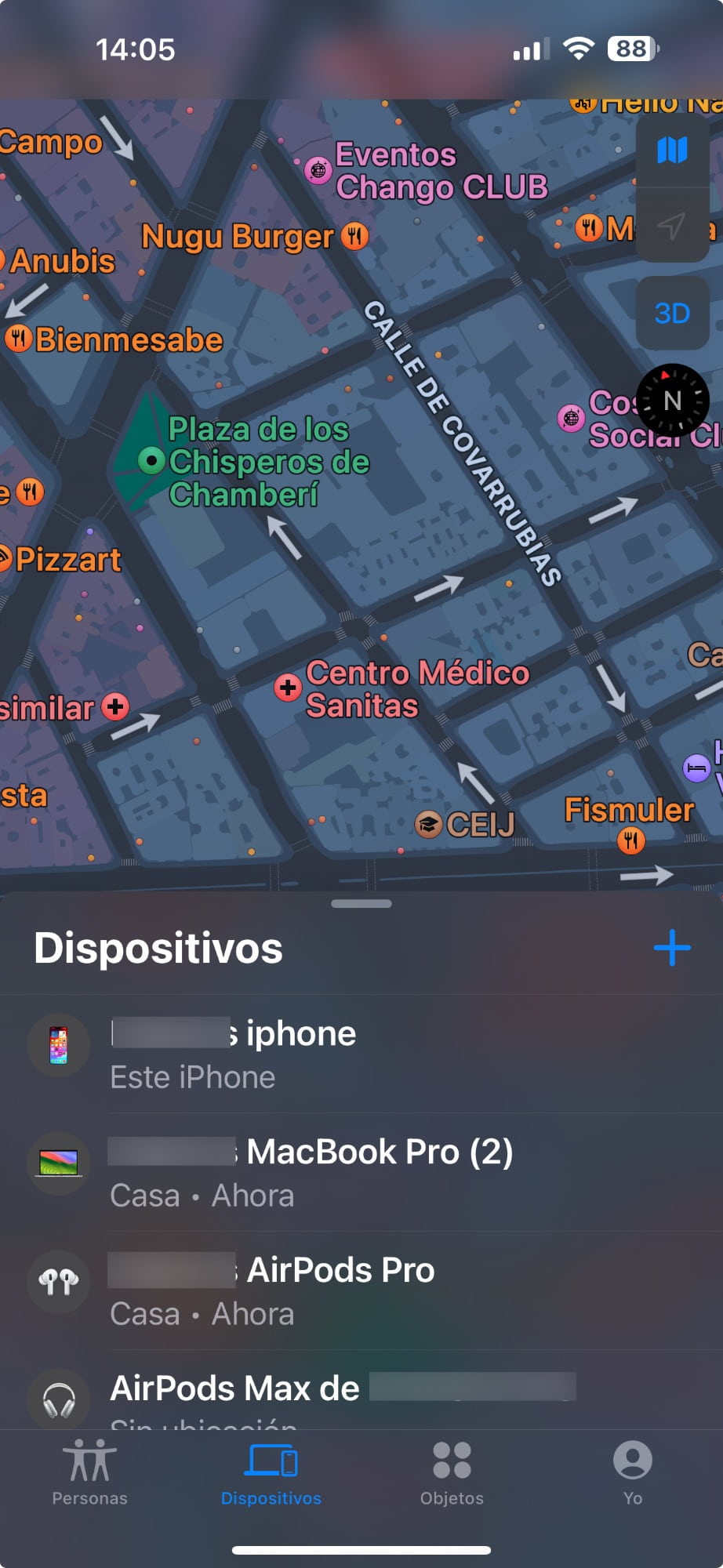 Cómo encontrar tus AirPods perdidos usando la app Buscar