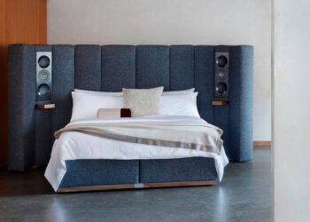 Esta cama cuesta 115.000 dólares y tiene altavoces KEF integrados