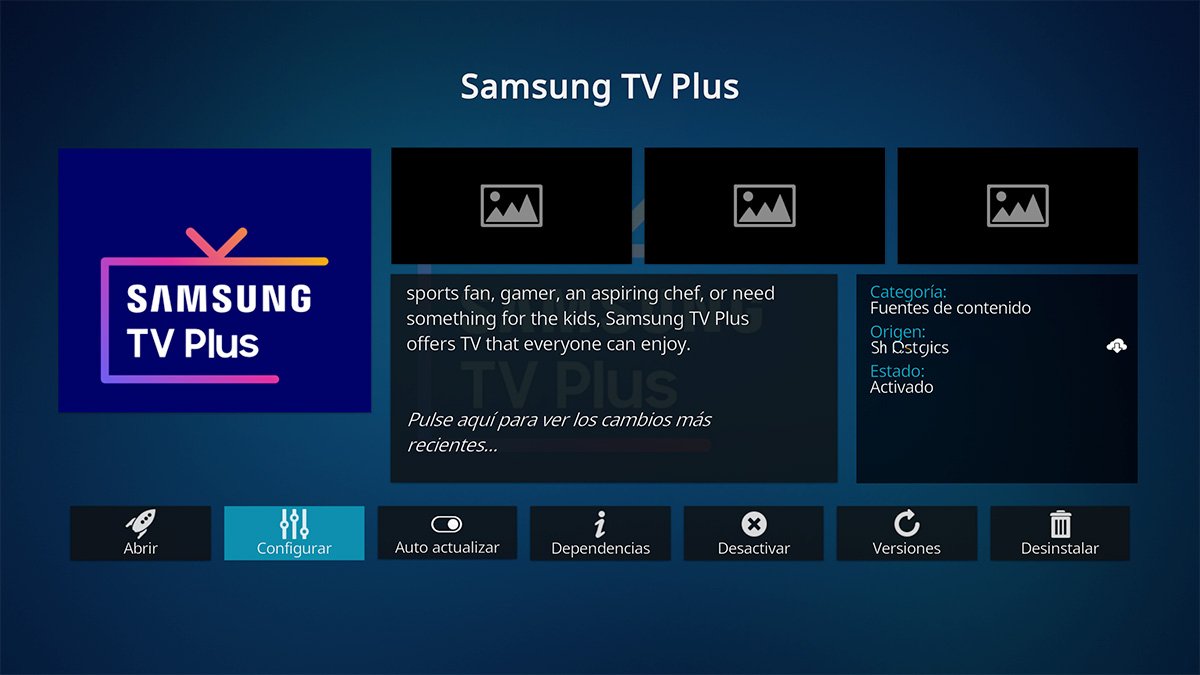 Cómo ver todos los canales gratis de Samsung TV Plus en Kodi con este addon gratuito