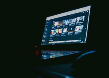 Uso de YouTube en un portátil