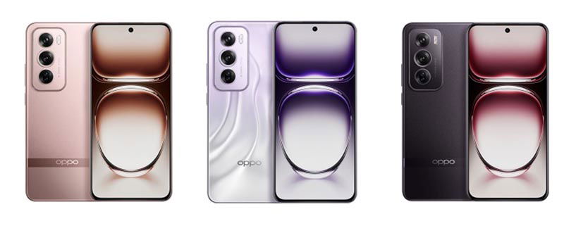 Colores de la gama OPPO Reno12