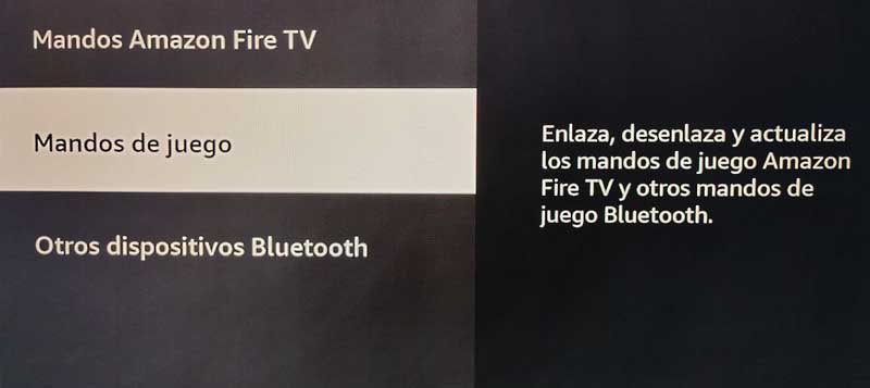 Sincronizar mando Bluetooth en los Fire TV