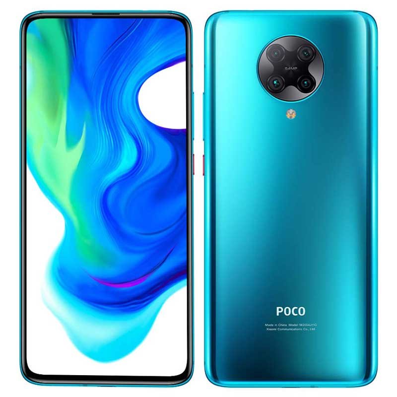 Teléfono POCO F2 Pro de color azul