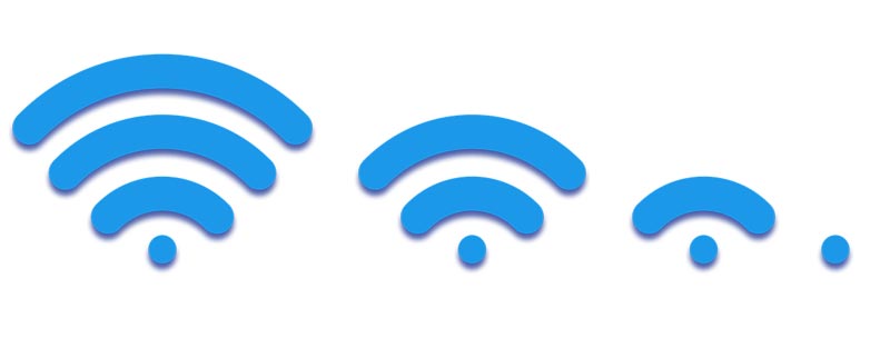 Iconos de cobertura Wi-Fi