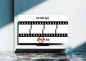 La transición de 23.976fps a 24.000fps