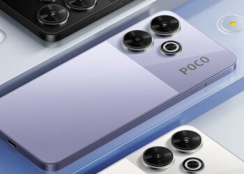 POCO M6 Plus 5G con fondo