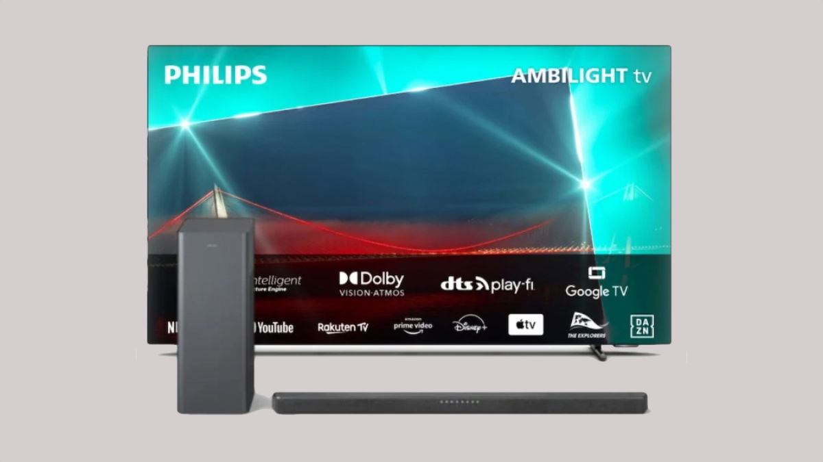 La Philips OLED 718 con una barra de sonido en un pack de oferta que no querrás perderte