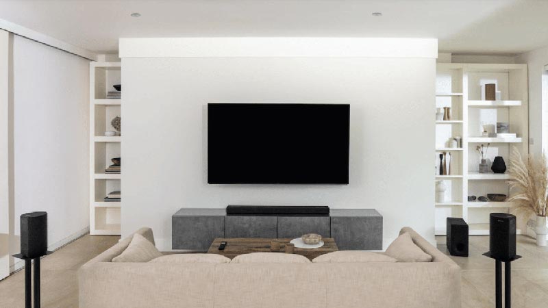 Diseño de la barra de sonido Sony HT-A3000