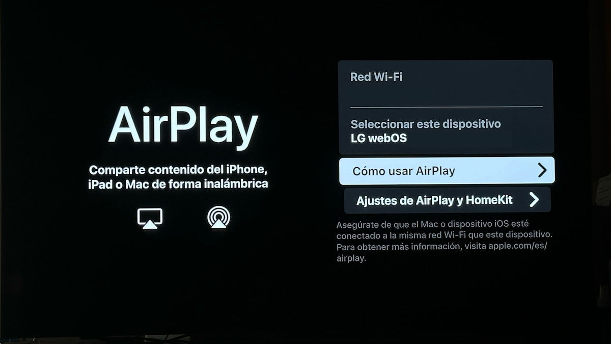 Por qué no puedo transmitir mi iPhone a mi televisor con AirPlay