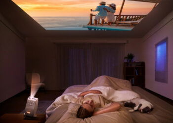 BenQ GV50, un proyector láser que te permite tener una pantalla de 120 pulgadas … ¡en el techo!