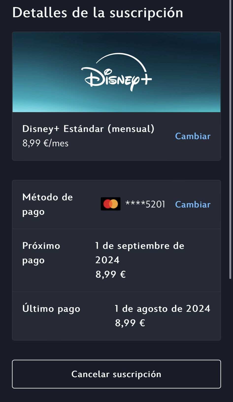 Cómo cancelar tu suscripción de Disney Plus y que te devuelvan el dinero