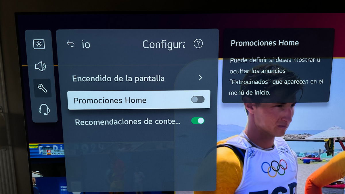 Cómo desactivar el menú de inicio de webOS en los televisores LG