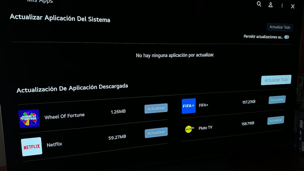 Cómo actualizar las apps de tu televisor LG con webOS