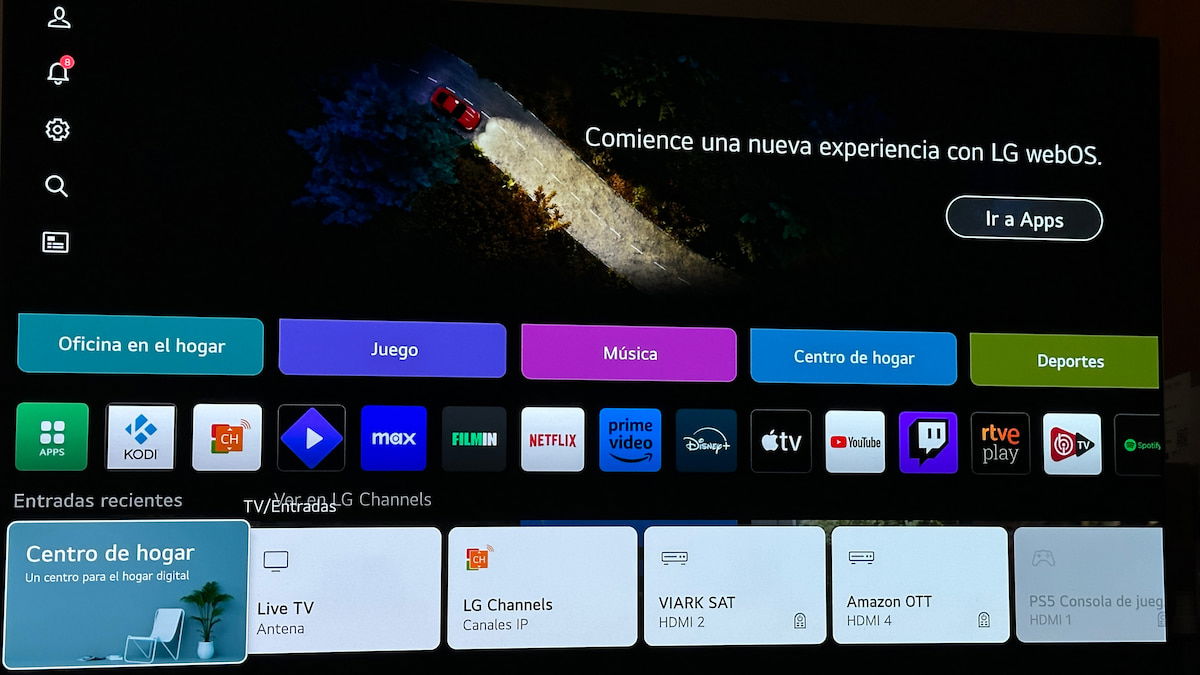 Cómo configurar tu televisor LG con webOS para que se encienda directamente con la TDT