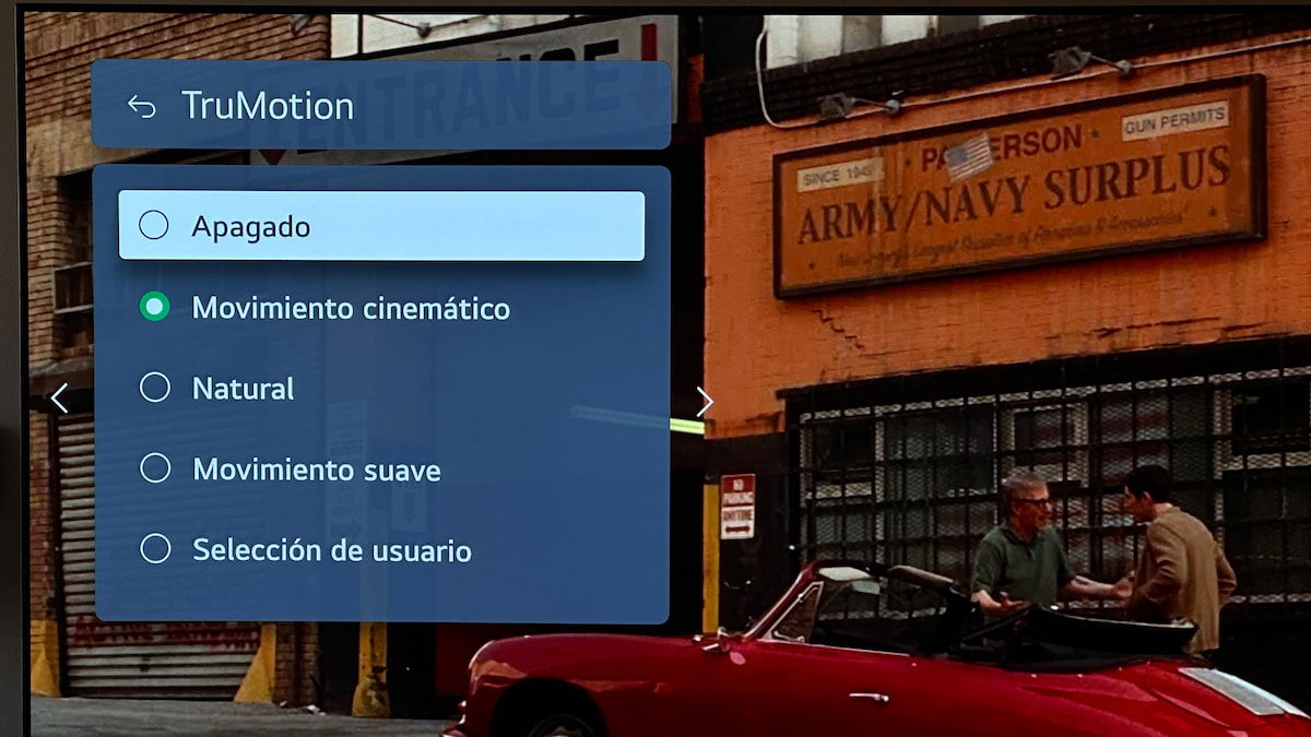 Ventajas e inconvenientes de activar el TruMotion en tu televisor LG