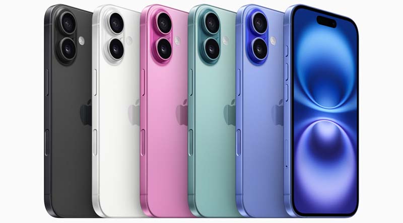 Colores del iPhone 16