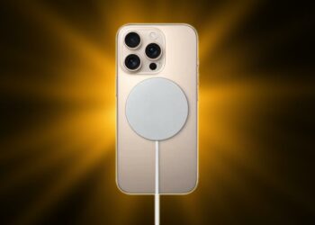 Uso de MagSafe en un iPhone 16