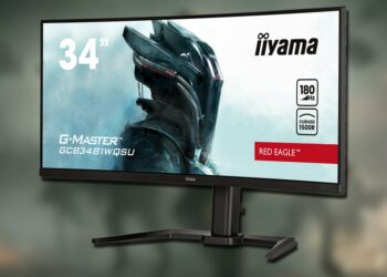 Monitor iiyama G-MASTER GCB3481WQSU-B1 con fondo