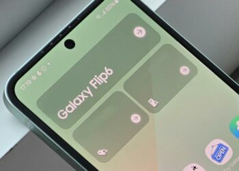 Pantalla de un Samsung Galaxy plegable