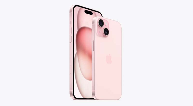 iPhone 15 de color rosa