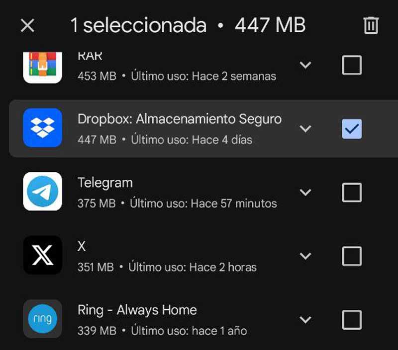 Eliminar apps Play Store para Android