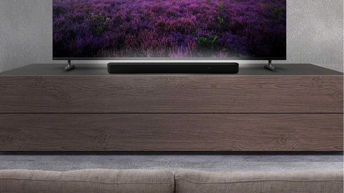 Barra de sonido Sony HT-2000 en una mesa