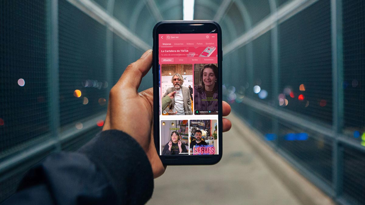TikTok lanza #QueVer, un servicio para descubrir series, películas y mucho más