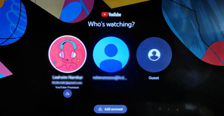 YouTube para Android TV lanza una nueva pantalla para elegir cuentas de ...