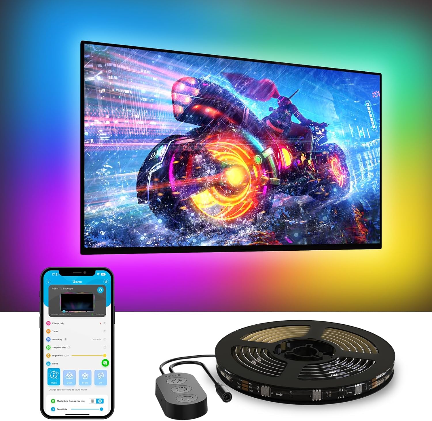 Las mejores tiras LED para tu televisor, monta tu propio Ambilight con estas ofertazas de Amazon Prime